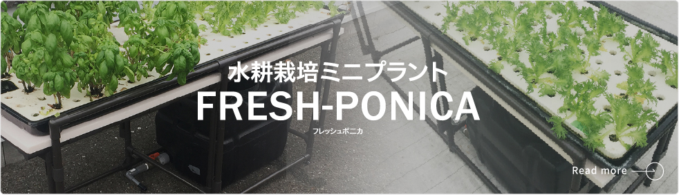 水耕栽培ミニプラント:Fresh-ponica | Read more